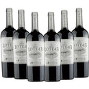 Kit 6 gfas Vinho Miolo Lote 43 Na caixa madeira Personalizada