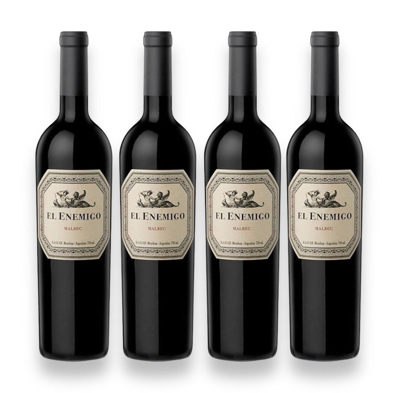 Kit 4 Vinhos Argentino El Enemigo Malbec
