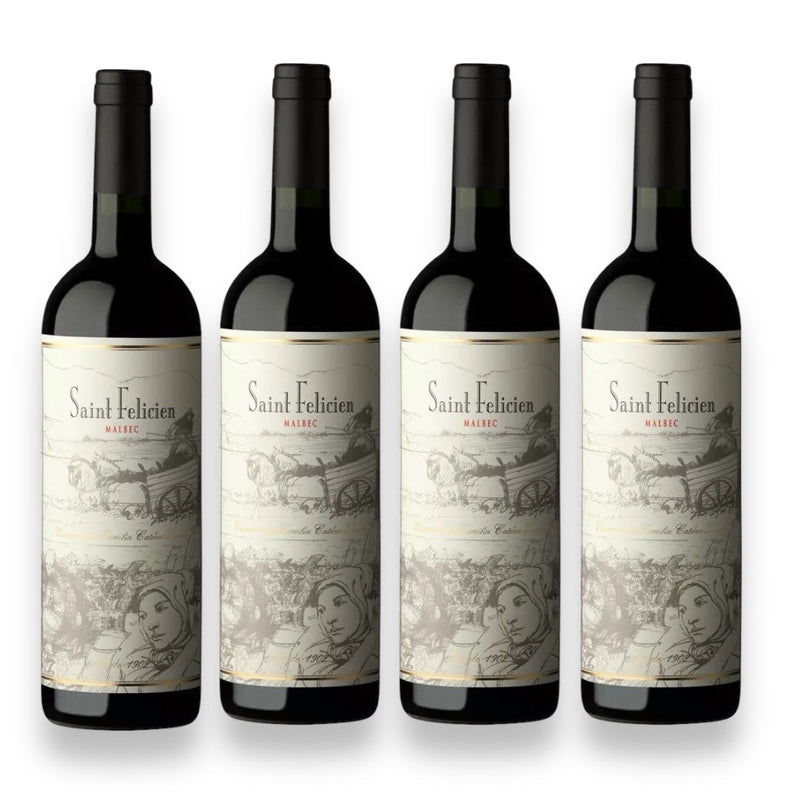 Kit 4 Vinhos Saint Felicien Malbec