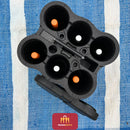 Case de Proteção de Garrafas de Vinho e Cadeado em Tecido Vermelho Inviolável TSA