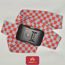 Case de Proteção de Garrafas de Vinho e Cadeado em Tecido Vermelho Inviolável TSA